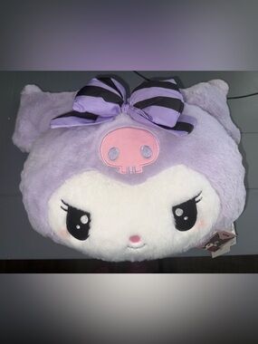 Miniso Lavender Kuromi Plush Pillow with Character Tag